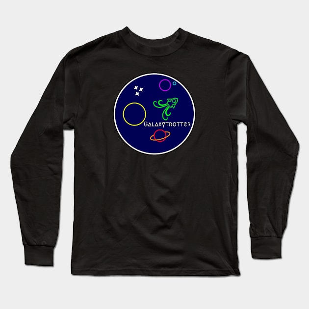 Galaxytrotter Long Sleeve T-Shirt by RD Doodles